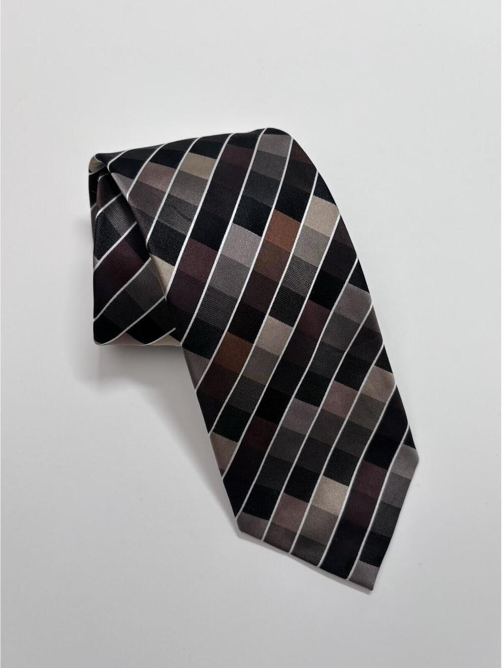 Kenneth Cole Reaction 100%‎ Silk Tie In Brown